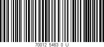 Código de barras (EAN, GTIN, SKU, ISBN): '70012_5463_0_U'