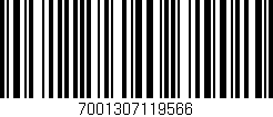 Código de barras (EAN, GTIN, SKU, ISBN): '7001307119566'