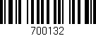 Código de barras (EAN, GTIN, SKU, ISBN): '700132'