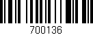 Código de barras (EAN, GTIN, SKU, ISBN): '700136'