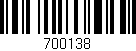 Código de barras (EAN, GTIN, SKU, ISBN): '700138'
