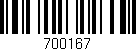 Código de barras (EAN, GTIN, SKU, ISBN): '700167'