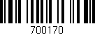 Código de barras (EAN, GTIN, SKU, ISBN): '700170'