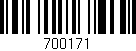 Código de barras (EAN, GTIN, SKU, ISBN): '700171'