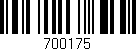 Código de barras (EAN, GTIN, SKU, ISBN): '700175'