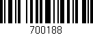 Código de barras (EAN, GTIN, SKU, ISBN): '700188'