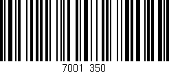 Código de barras (EAN, GTIN, SKU, ISBN): '7001/350'