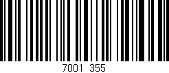 Código de barras (EAN, GTIN, SKU, ISBN): '7001/355'
