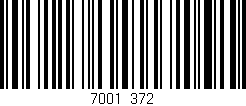 Código de barras (EAN, GTIN, SKU, ISBN): '7001/372'