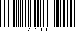 Código de barras (EAN, GTIN, SKU, ISBN): '7001/373'