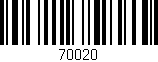 Código de barras (EAN, GTIN, SKU, ISBN): '70020'