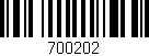 Código de barras (EAN, GTIN, SKU, ISBN): '700202'
