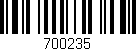 Código de barras (EAN, GTIN, SKU, ISBN): '700235'
