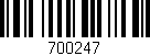 Código de barras (EAN, GTIN, SKU, ISBN): '700247'