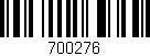 Código de barras (EAN, GTIN, SKU, ISBN): '700276'
