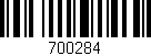 Código de barras (EAN, GTIN, SKU, ISBN): '700284'