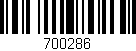 Código de barras (EAN, GTIN, SKU, ISBN): '700286'