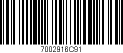 Código de barras (EAN, GTIN, SKU, ISBN): '7002916C91'