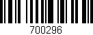 Código de barras (EAN, GTIN, SKU, ISBN): '700296'