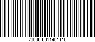 Código de barras (EAN, GTIN, SKU, ISBN): '70030-0011401110'