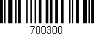Código de barras (EAN, GTIN, SKU, ISBN): '700300'