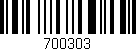 Código de barras (EAN, GTIN, SKU, ISBN): '700303'