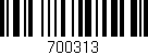 Código de barras (EAN, GTIN, SKU, ISBN): '700313'