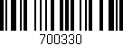 Código de barras (EAN, GTIN, SKU, ISBN): '700330'