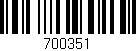 Código de barras (EAN, GTIN, SKU, ISBN): '700351'