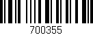 Código de barras (EAN, GTIN, SKU, ISBN): '700355'