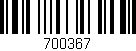 Código de barras (EAN, GTIN, SKU, ISBN): '700367'
