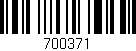 Código de barras (EAN, GTIN, SKU, ISBN): '700371'