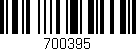 Código de barras (EAN, GTIN, SKU, ISBN): '700395'