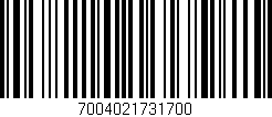 Código de barras (EAN, GTIN, SKU, ISBN): '7004021731700'