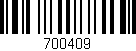 Código de barras (EAN, GTIN, SKU, ISBN): '700409'