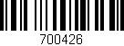 Código de barras (EAN, GTIN, SKU, ISBN): '700426'