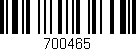Código de barras (EAN, GTIN, SKU, ISBN): '700465'
