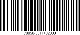 Código de barras (EAN, GTIN, SKU, ISBN): '70050-0011402800'