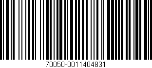 Código de barras (EAN, GTIN, SKU, ISBN): '70050-0011404831'