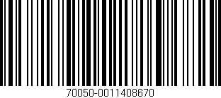 Código de barras (EAN, GTIN, SKU, ISBN): '70050-0011408670'