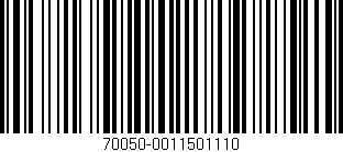 Código de barras (EAN, GTIN, SKU, ISBN): '70050-0011501110'