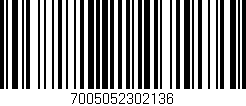 Código de barras (EAN, GTIN, SKU, ISBN): '7005052302136'