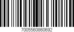 Código de barras (EAN, GTIN, SKU, ISBN): '7005560860692'