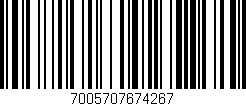 Código de barras (EAN, GTIN, SKU, ISBN): '7005707674267'