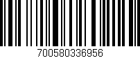 Código de barras (EAN, GTIN, SKU, ISBN): '700580336956'