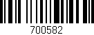 Código de barras (EAN, GTIN, SKU, ISBN): '700582'