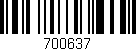 Código de barras (EAN, GTIN, SKU, ISBN): '700637'