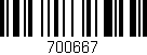 Código de barras (EAN, GTIN, SKU, ISBN): '700667'