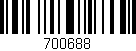 Código de barras (EAN, GTIN, SKU, ISBN): '700688'