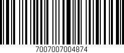 Código de barras (EAN, GTIN, SKU, ISBN): '7007007004874'